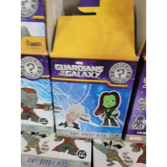 FUNKO POP FULL SET GUARDIANS OF THE GALAXY BOBBLE HEAD 7 FIGURES NEW OPEN BOX - Picture 5 of 14